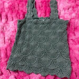 Elegant Gray Textured Women's Top